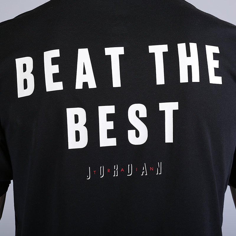 мужская черная футболка Jordan Dry Beat The Best 886120-010 - цена, описание, фото 4
